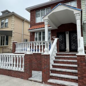 Bricks work and balusters