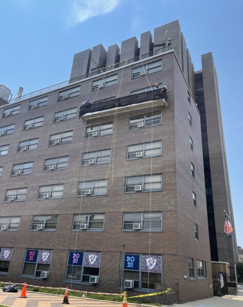 Facade repair work