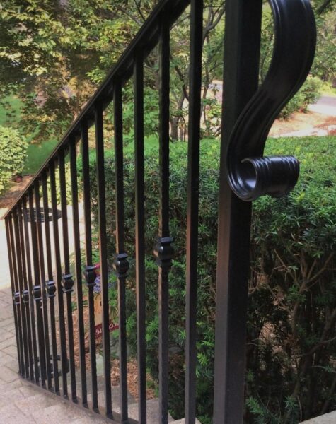 Metal railings